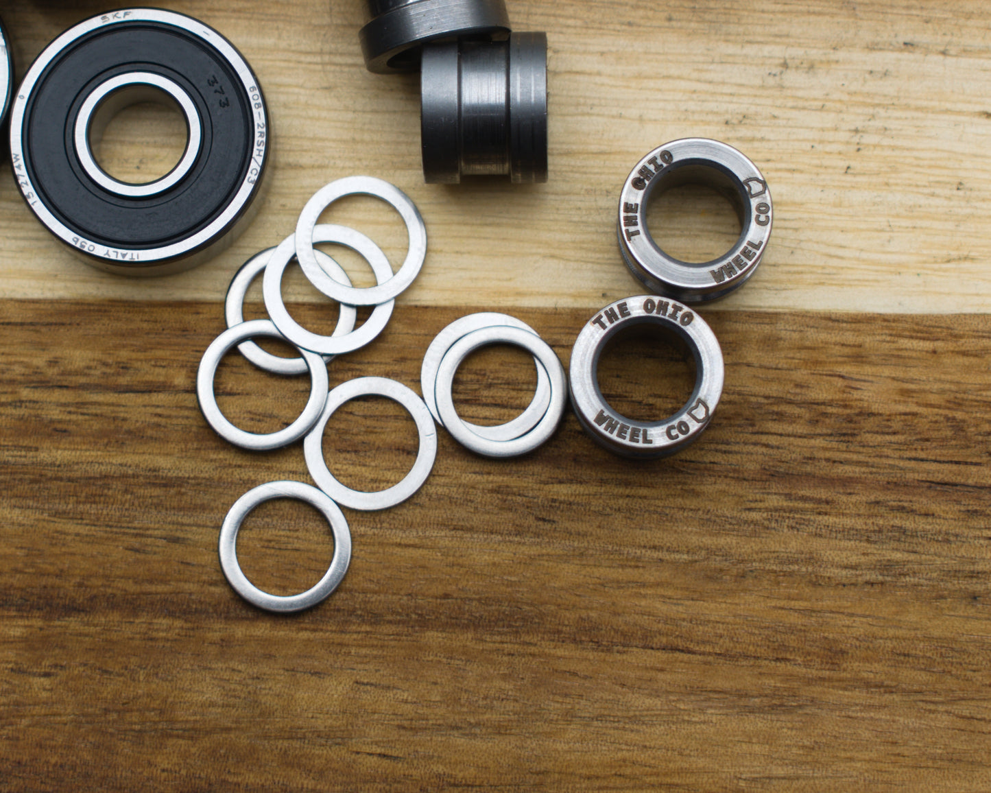 Precision SKF 608 Bearings, Spacers and Speed Rings