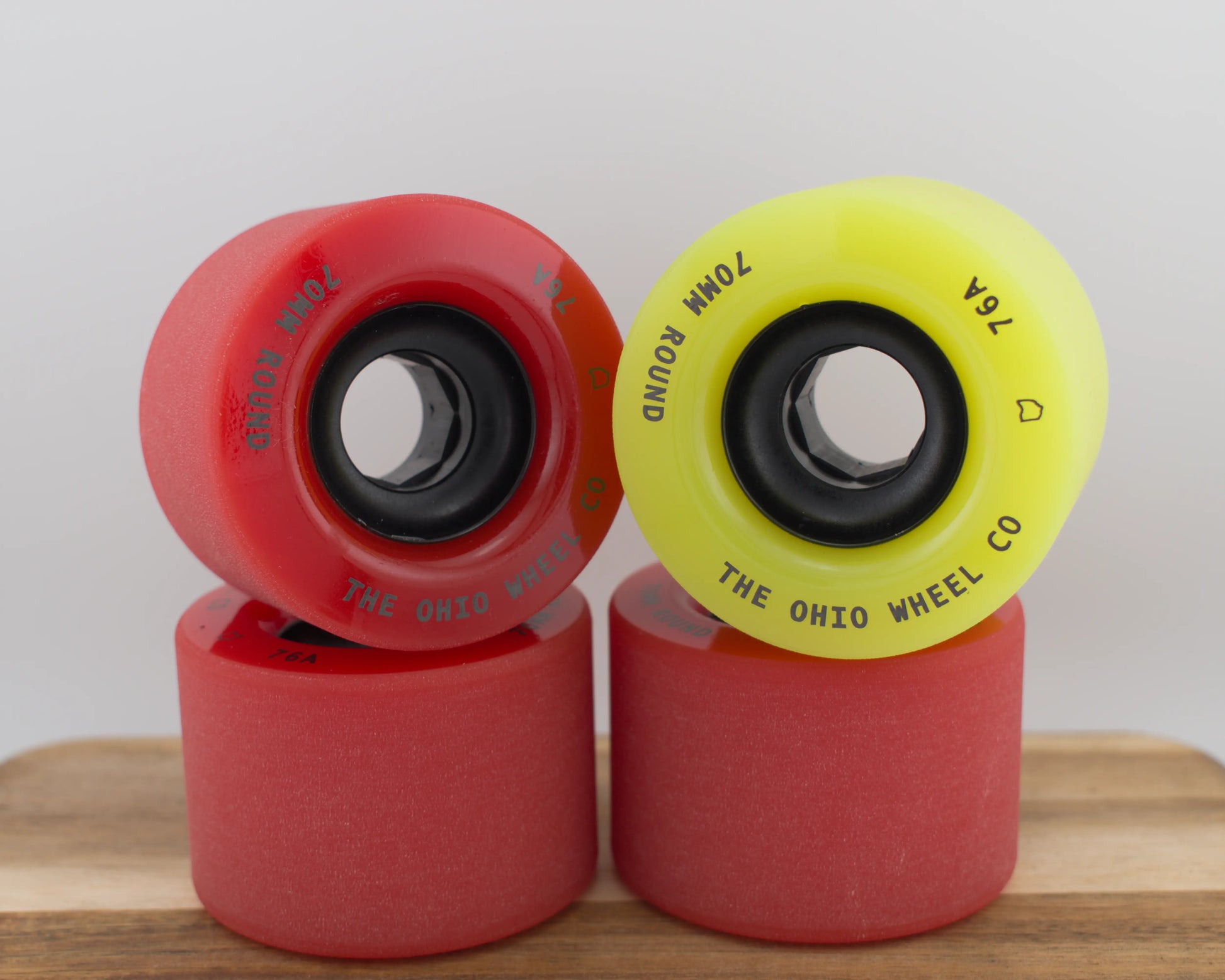 Color changing longboard downhill skateboard wheels.