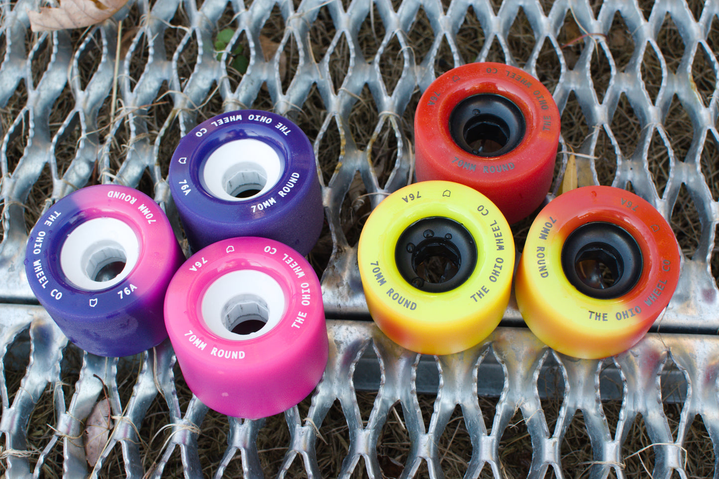 Color changing longboard downhill skateboard wheels.
