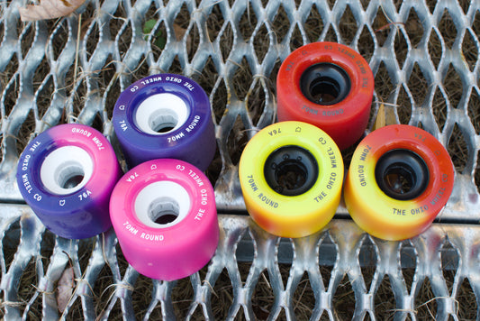 Color changing longboard downhill skateboard wheels.