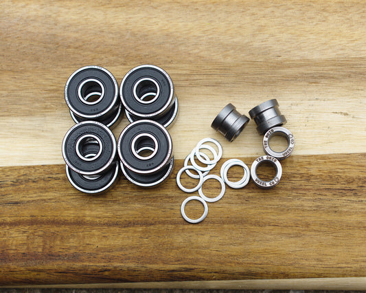 Precision SKF 608 Bearings, Spacers and Speed Rings