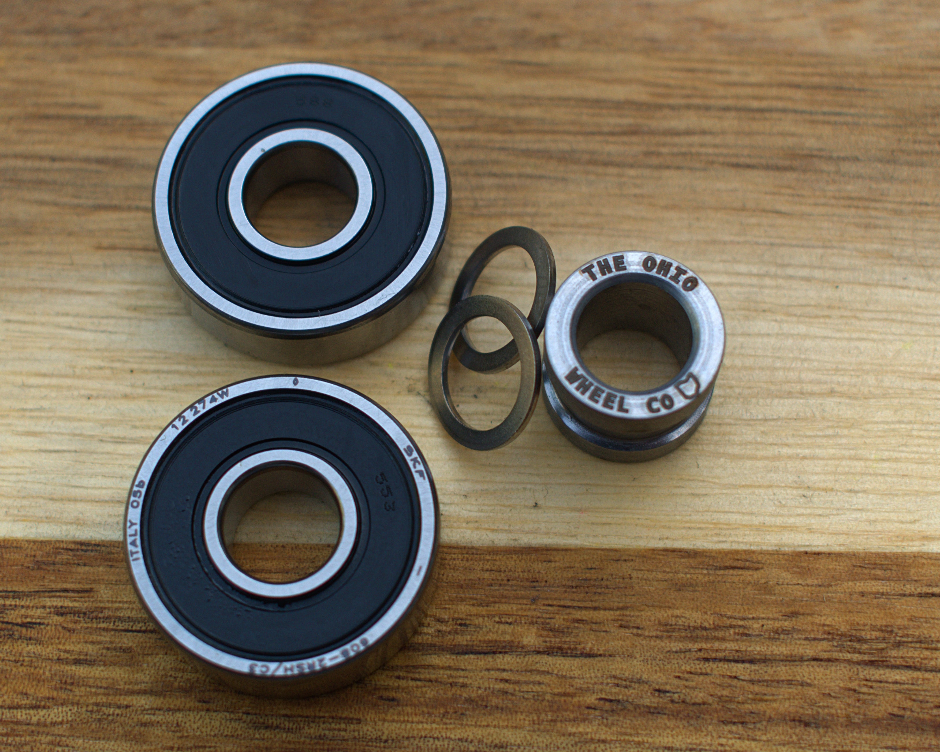 Precision SKF 608 Bearings, Spacers and Speed Rings – Vegetative Skate